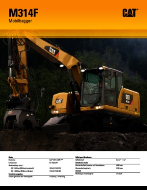 Колесни екскаватори Caterpillar M314F