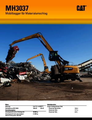 Колесни екскаватори Caterpillar MH 3037