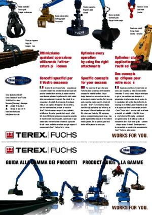 Щишки за ексаватори Terex-Fuchs MHL 380 D