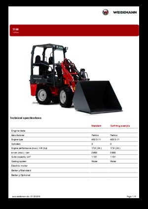 Универсални товарачи Weidemann 1140