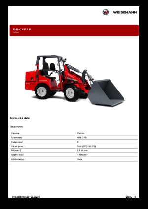Универсални товарачи Weidemann 1240 CX LP