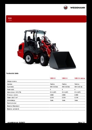 Универсални товарачи Weidemann 1350 CC