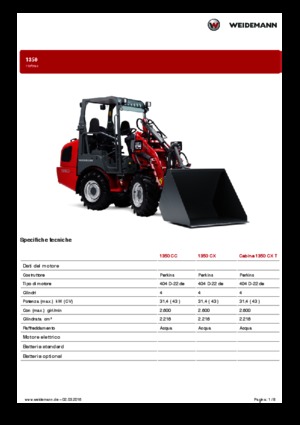 Универсални товарачи Weidemann 1350 CC