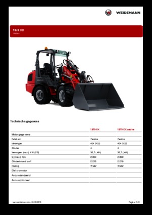 Универсални товарачи Weidemann 1370 CX