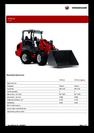 Универсални товарачи Weidemann 1770 CX