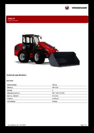 Колесни товарачи Weidemann 3080 LP T