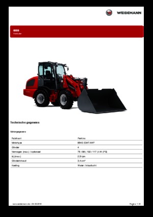 Колесни товарачи Weidemann 4080