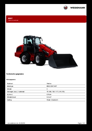 Колесни товарачи Weidemann 4080T
