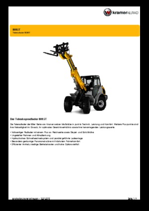 Колесни товарачи Kramer 8095 T
