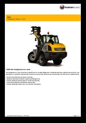 Колесни товарачи Kramer 8105