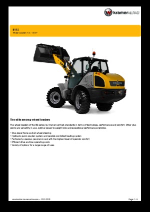 Колесни товарачи Kramer 8115
