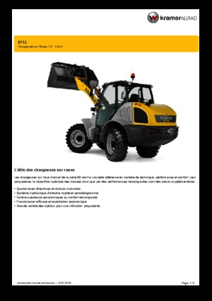 Колесни товарачи Kramer 8115