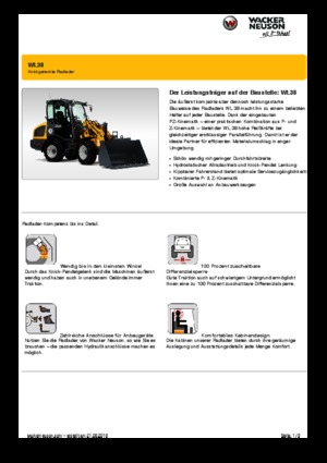 Колесни товарачи Wacker Neuson WL38
