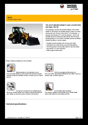 Колесни товарачи Wacker Neuson WL38