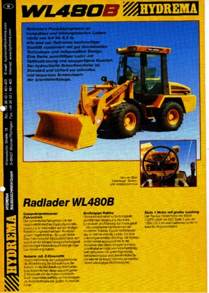 Колесни товарачи Hydrema WL 480 B