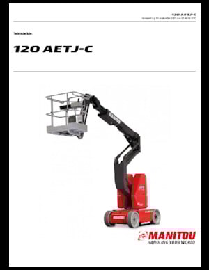 Колесни повдигачи с подвижна стрела Manitou 120 AETJ C