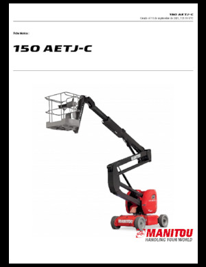 Колесни повдигачи с подвижна стрела Manitou 150 AETJ C