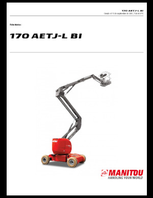 Колесни повдигачи с подвижна стрела Manitou 170 AETJ L Bi