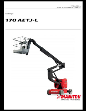 Колесни повдигачи с подвижна стрела Manitou 170 AETJ L