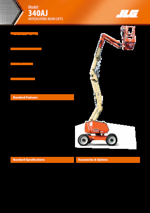 Колесни повдигачи с подвижна стрела JLG 340AJ
