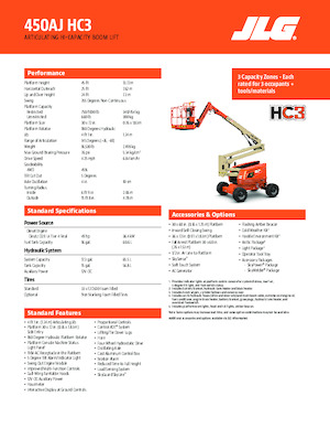 Колесни повдигачи с подвижна стрела JLG 450AJ HC3