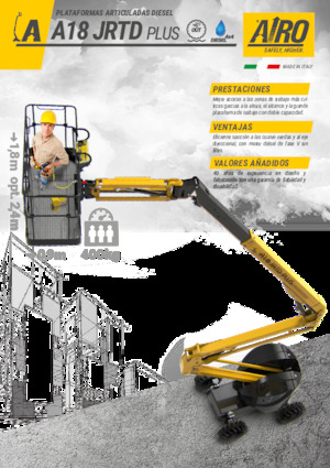 Колесни повдигачи с подвижна стрела AIRO A18 JRTD PLUS