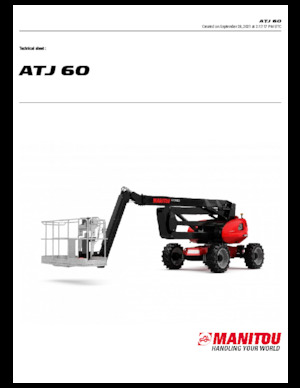 Колесни повдигачи с подвижна стрела Manitou ATJ 60