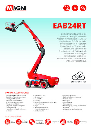 Колесни повдигачи с подвижна стрела MAGNI EAB24RT