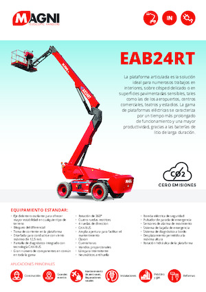 Колесни повдигачи с подвижна стрела MAGNI EAB24RT