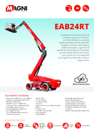 Колесни повдигачи с подвижна стрела MAGNI EAB24RT