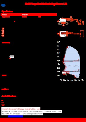 Колесни повдигачи с подвижна стрела Sinoboom GTZZ15J