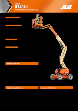 Колесни повдигачи с подвижна стрела JLG H340AJ