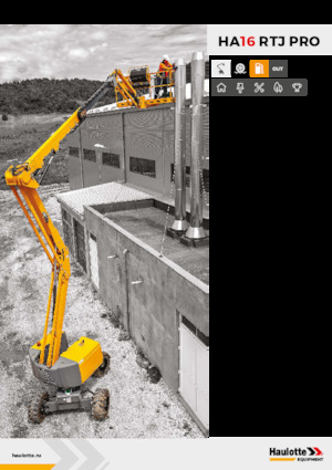 Колесни повдигачи с подвижна стрела Haulotte HA16 RTJ PRO