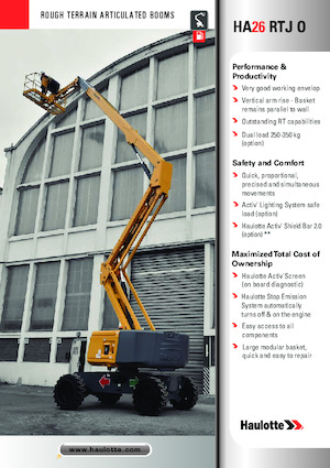 Колесни повдигачи с подвижна стрела Haulotte HA26 RTJ O