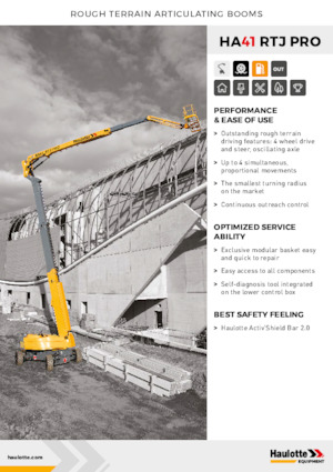 Колесни повдигачи с подвижна стрела Haulotte HA41 RTJ PRO