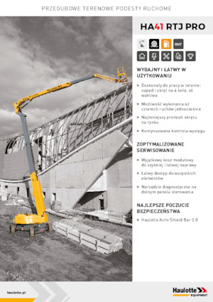 Колесни повдигачи с подвижна стрела Haulotte HA41 RTJ PRO