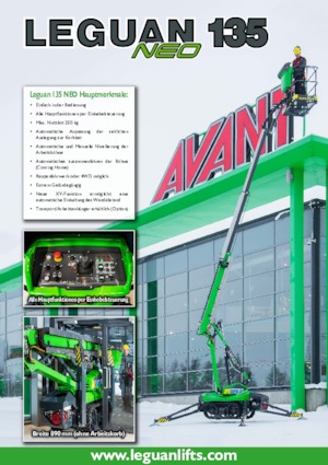 Колесни повдигачи с подвижна стрела Avant Tecno Leguan 135 Neo