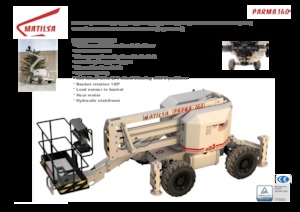 Колесни повдигачи с подвижна стрела Matilsa Parma 16 D