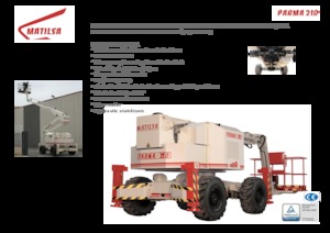 Колесни повдигачи с подвижна стрела Matilsa Parma 21 D