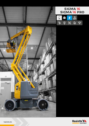 Колесни повдигачи с подвижна стрела Haulotte Sigma 16