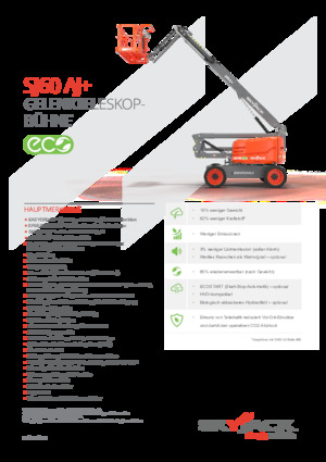 Колесни повдигачи с подвижна стрела Skyjack SJ 60 AJ+