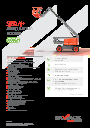 Колесни повдигачи с подвижна стрела Skyjack SJ 60 AJ+