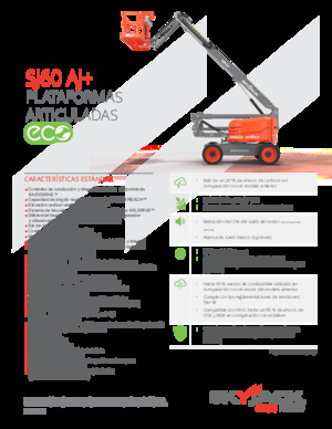 Колесни повдигачи с подвижна стрела Skyjack SJ 60 AJ+