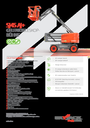 Колесни повдигачи с подвижна стрела Skyjack SJ45 AJ+