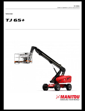 Колесни телескопични подемници Manitou TJ65+ 