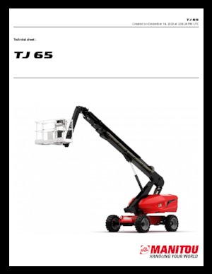 Колесни телескопични подемници Manitou TJ65 