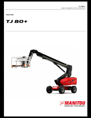 Колесни телескопични подемници Manitou TJ80+ 