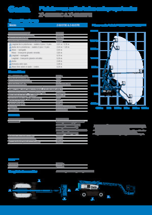 Колесни повдигачи с подвижна стрела Genie Z-60/37 FE 