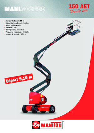Колесни повдигачи с подвижна стрела Manitou 150 AET