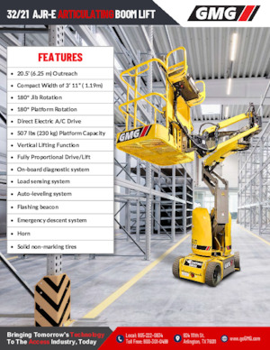 Колесни повдигачи с подвижна стрела GMG 32/21 ARJ-E 